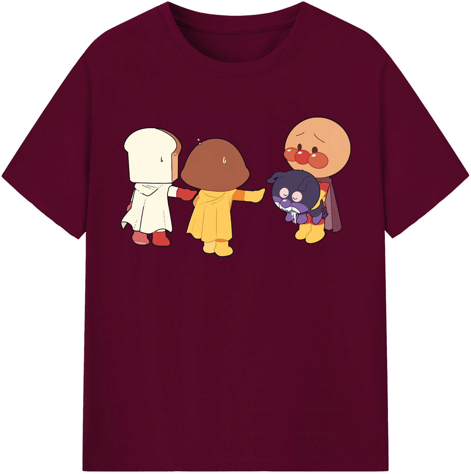 （画像用） アンパンマン Anpanman レディースカジュアルプリントTシャツ（綿100％）